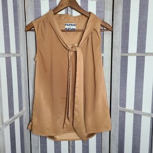 Anthropologie Comme Toi Brown Blouse